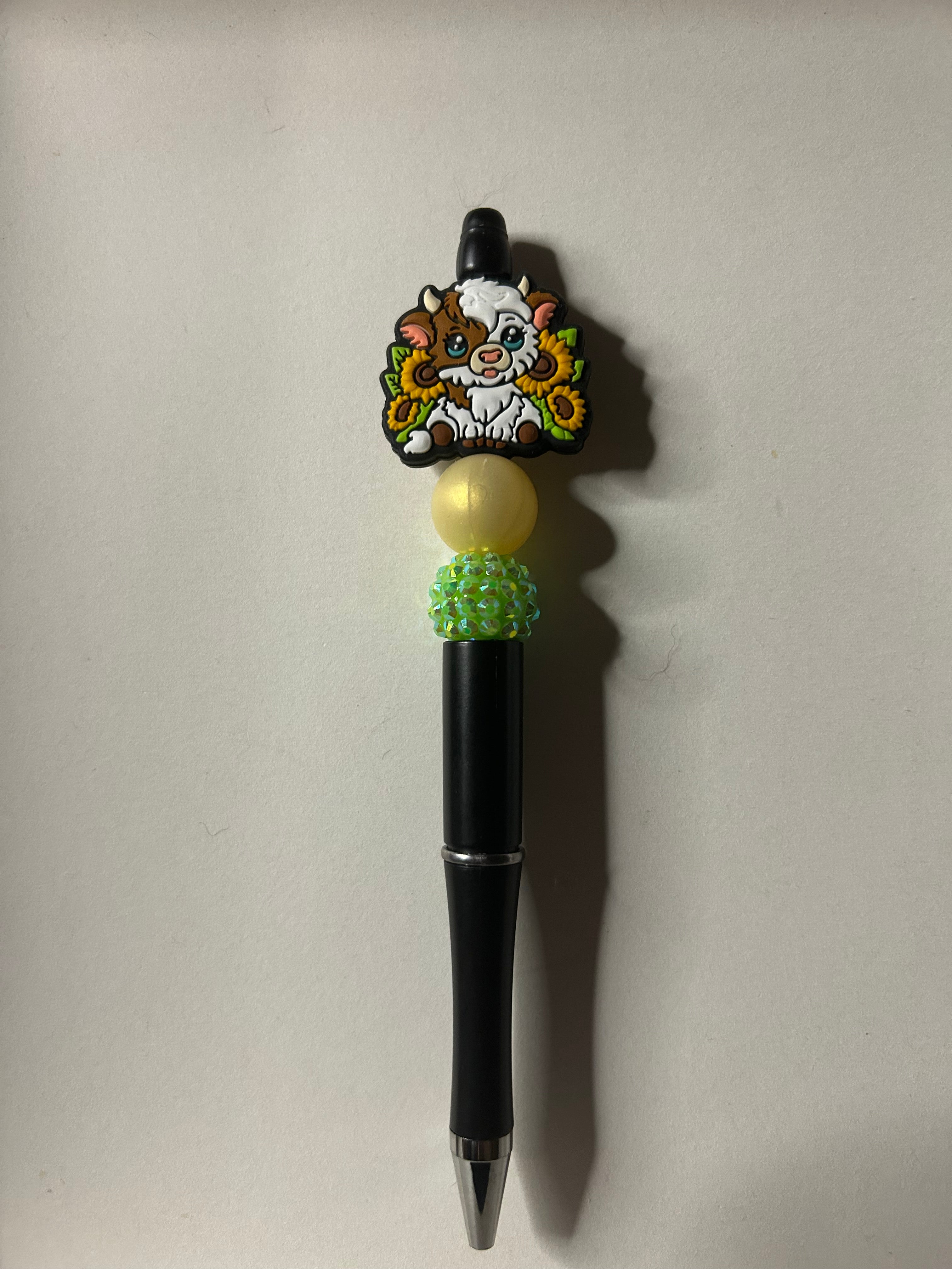 Highland cow sunflower pen